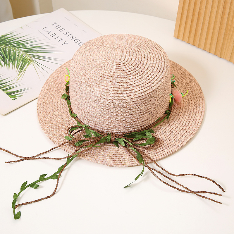 Women's Flat Sun Protection Straw Hat - Image 5