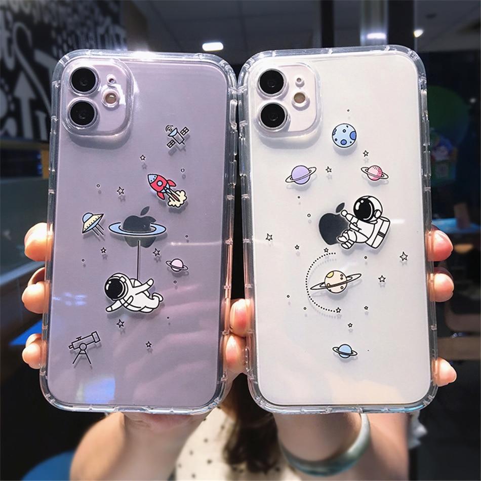 Creative Astronaut Transparent Phone Case - Image 9