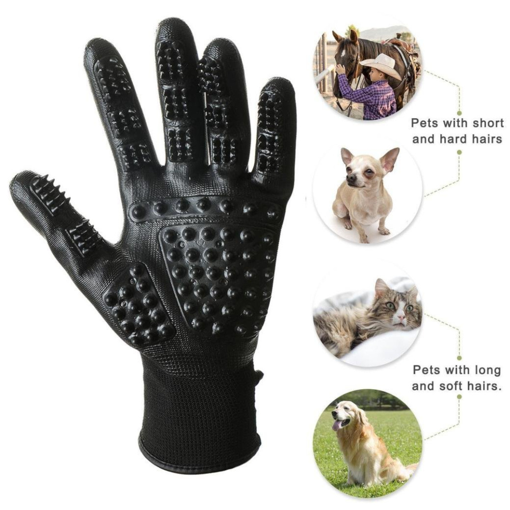 Soft Rubber Pet Hair Grooming Glove - Image 4