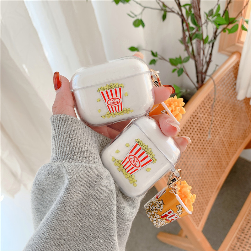 Wireless Creative Popcorn Earphone Case