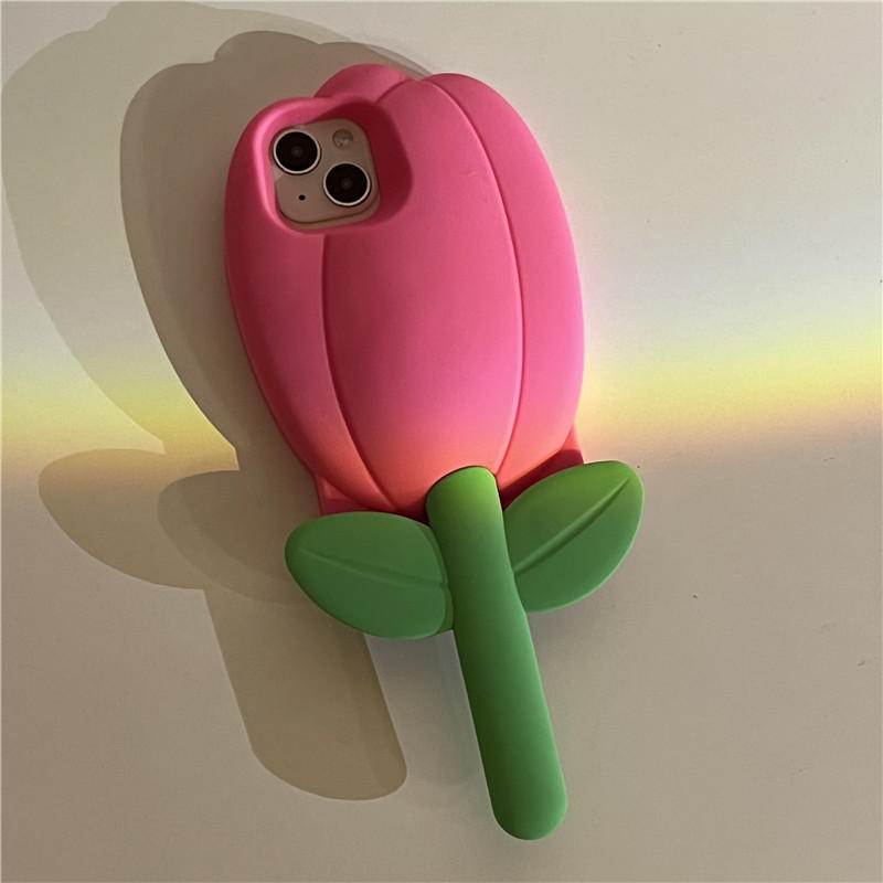 Silicone Tulip Flower Phone Case - Image 10