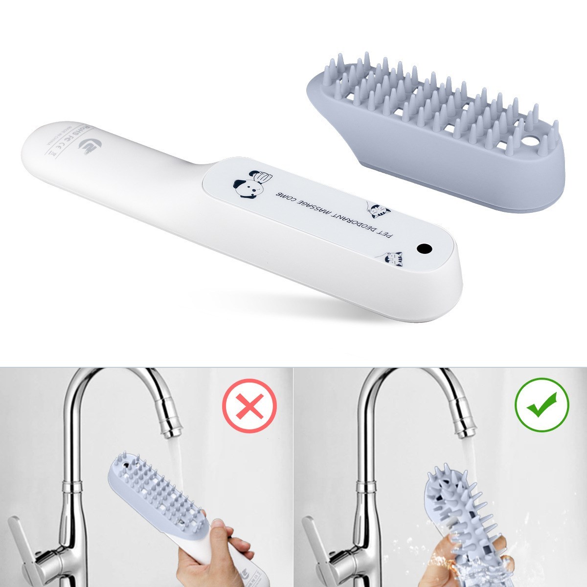 Sterilization Pet Silicone Massage Brush Comb - Image 4