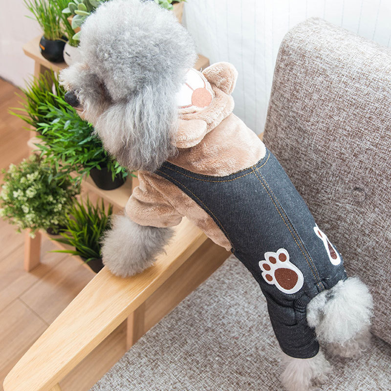 Pet Fun Paw Print Bear Clothes - Image 3