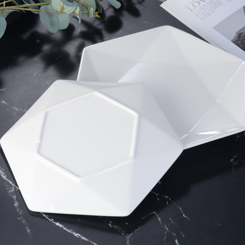 Household Creative Commercial White Plates