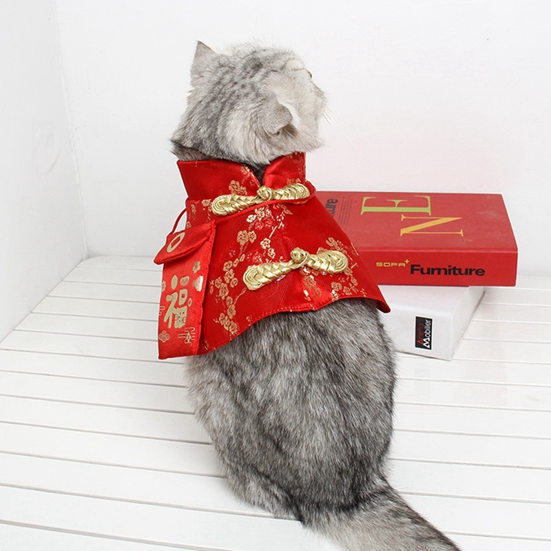 Chinese Style Pet Cat Tang Suit