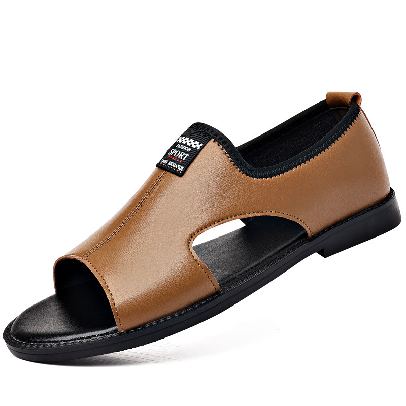 Soft Leather Non-slip Roman Casual Sandals - Image 3