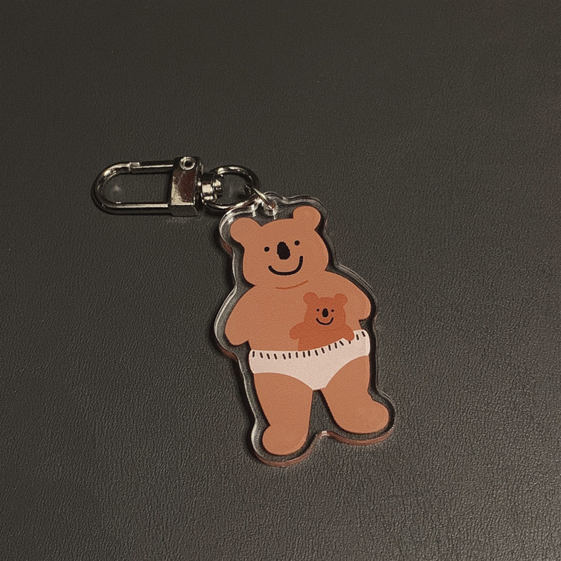 Ins New Bear Heart Keychain - Image 4