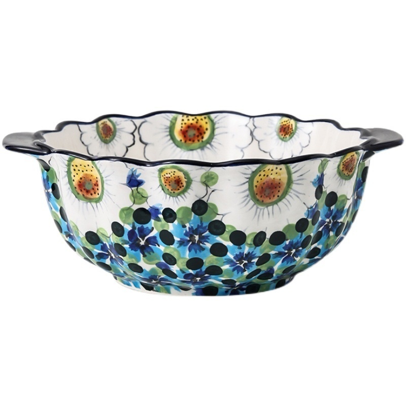 Ceramic Hand-Painted Noodle Bowl Tableware - Image 4