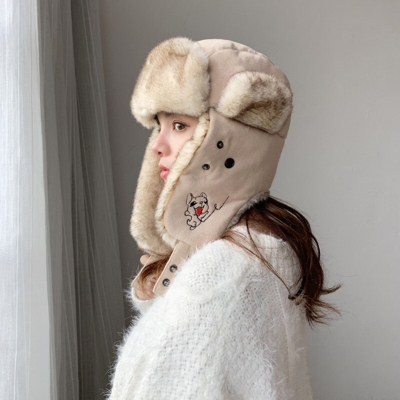Cute Puppy Lei Feng Outdoor Ski Hat
