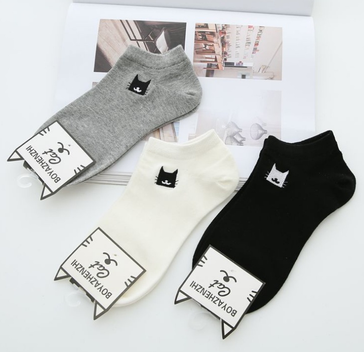 Summer Cute Cat Women's Cotton Socks