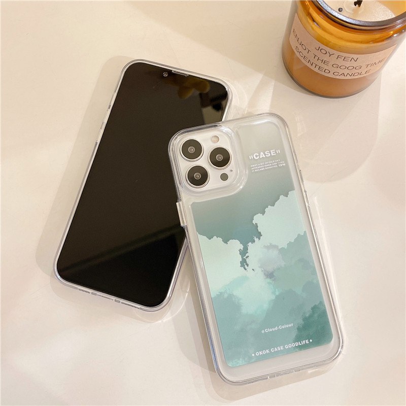 Gradient Cloud Print Phone Case - Image 7