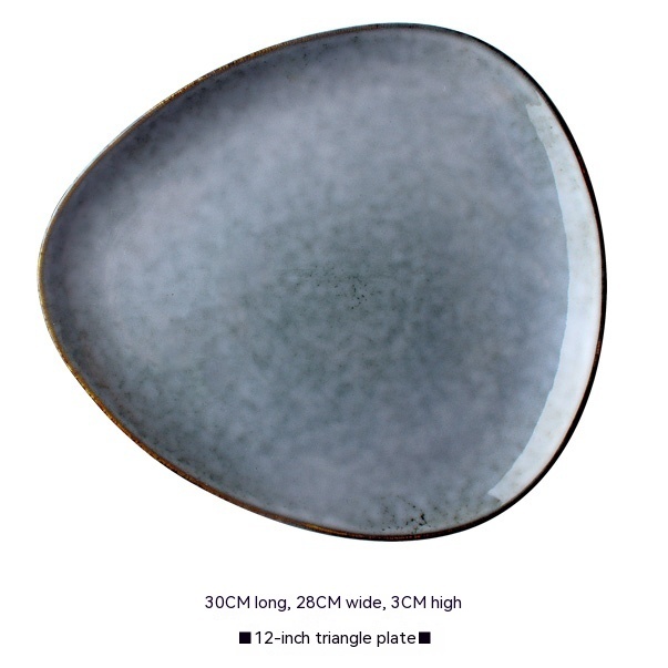 Retro Irregular Flaw Salad Plates - Image 9