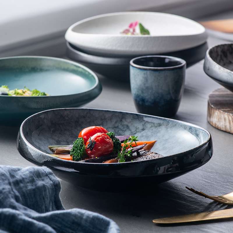 Household Fashionable Ceramic Tableware Plates