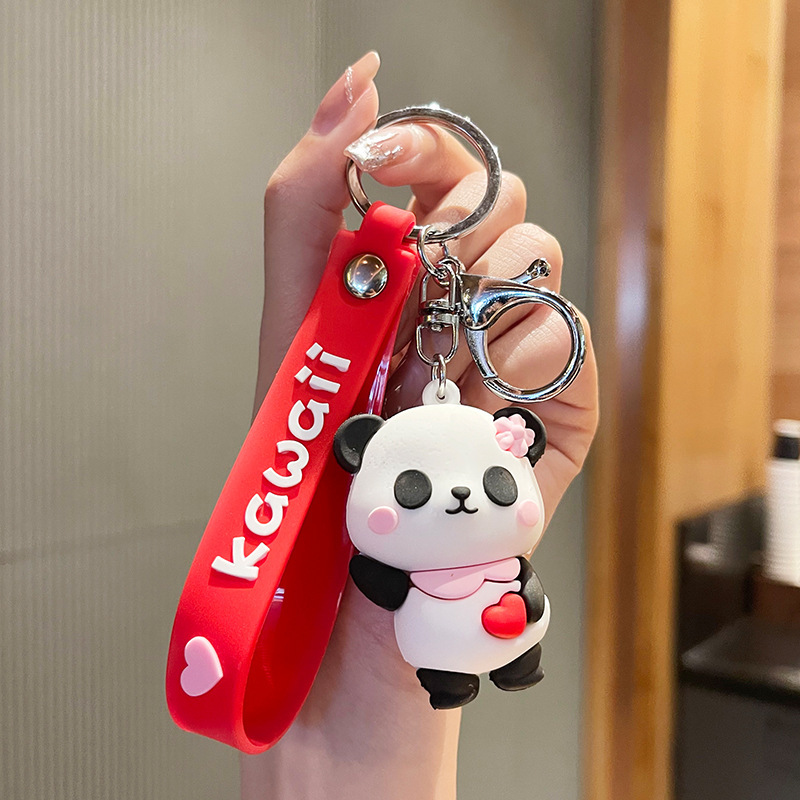 Cute Kawaii Panda Skating Keychain - Image 4