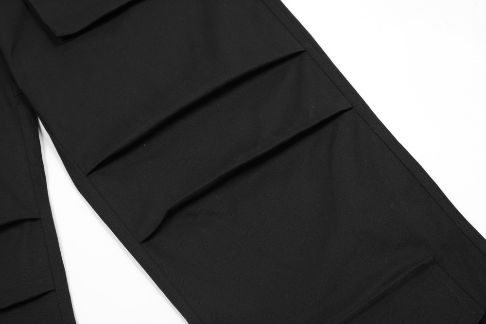 Multi Pocket Wide Leg Trousers For Men - Image 4