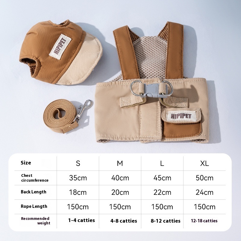 Outdoor Sunshade Pet Hand Holding Chest Strap - Image 4