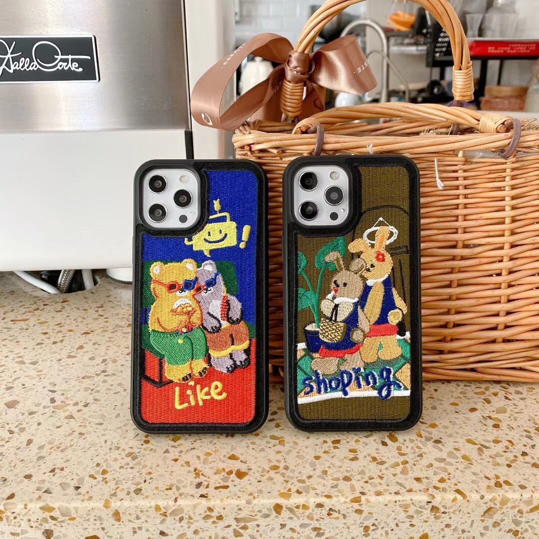 Embroidery Cartoon Mobile Phone Case - Image 4