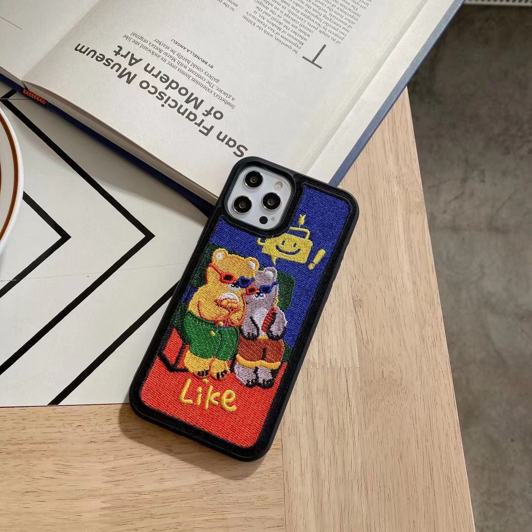 Embroidery Cartoon Mobile Phone Case - Image 2