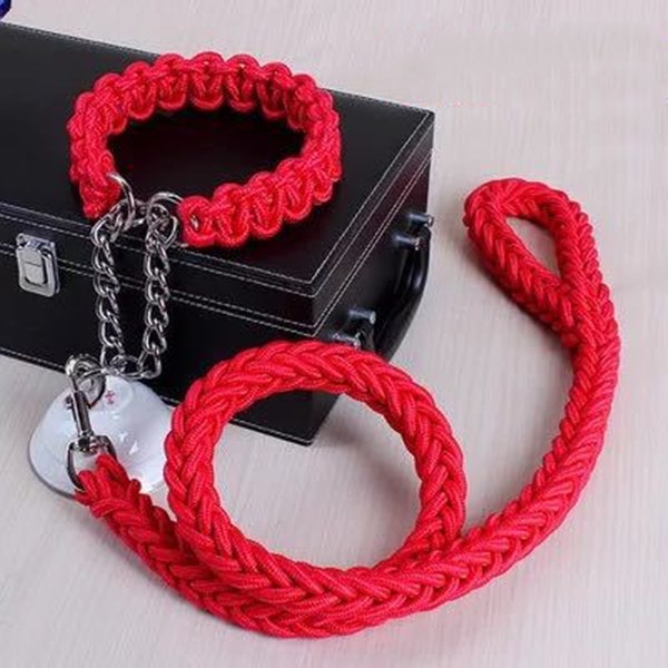 Nylon Pet Leash Medium And Large Dog Collar - Image 4