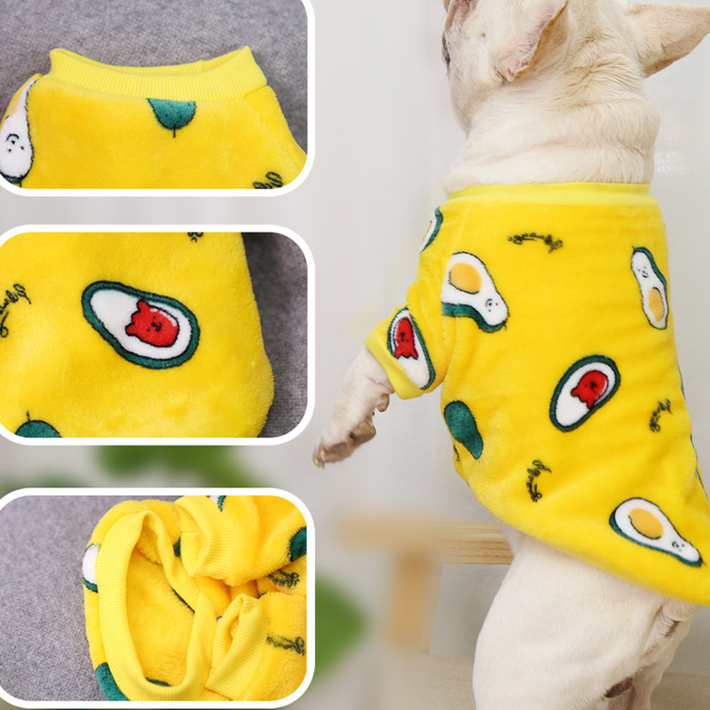 Printed Avacado Puppy Pajamas Jacket - Image 6