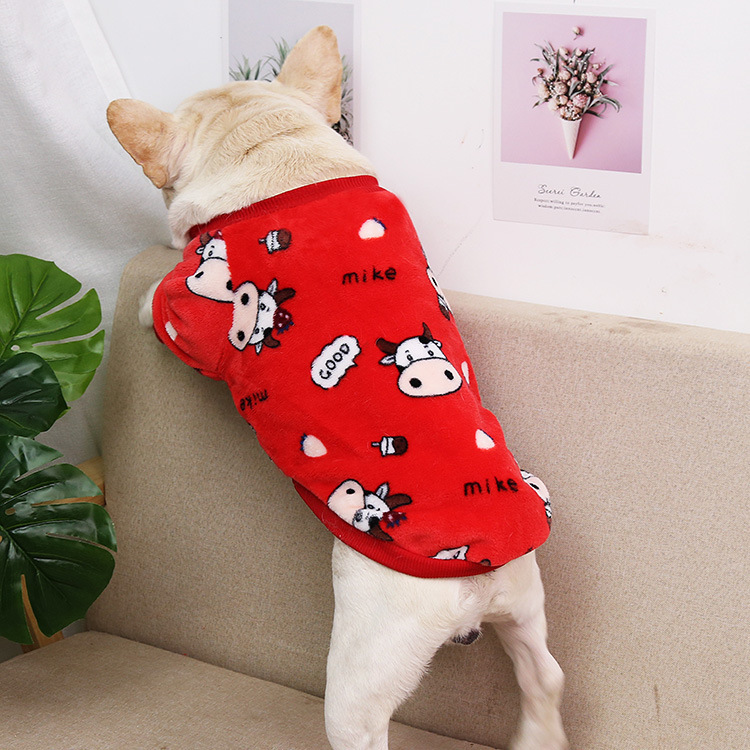 Printed Avacado Puppy Pajamas Jacket - Image 4