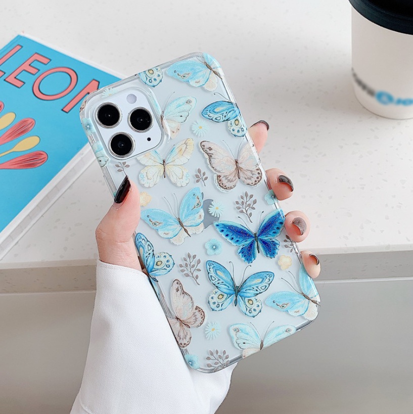Glitter Butterfly Protective Phone Case - Image 3