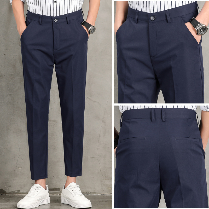 Trendy Nine-point Men's Slim Casual Trousers - Image 5