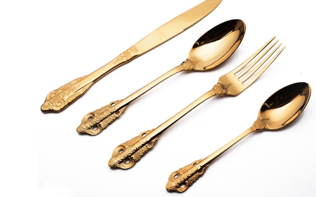 Retro Carved Palace Steak Cutlery Set - Image 4