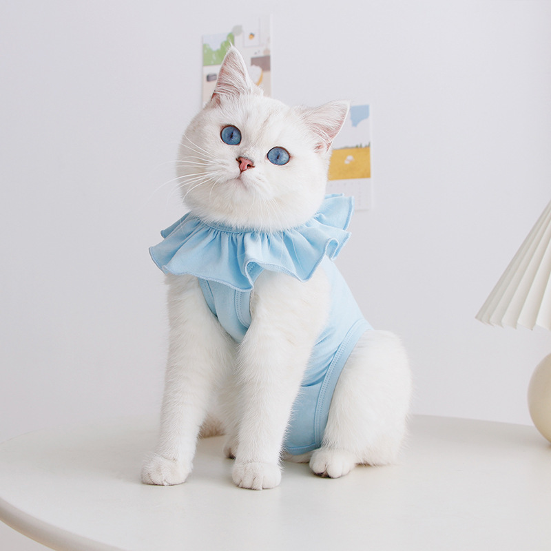 Cute Breathable Summer Thin Cat Surgical Gown
