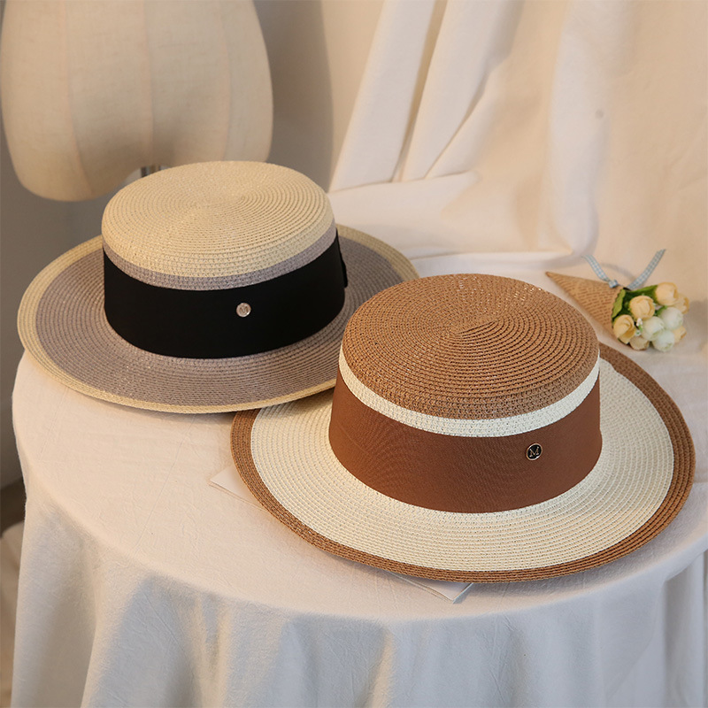 Retro Women Elegant Flower Straw Hat