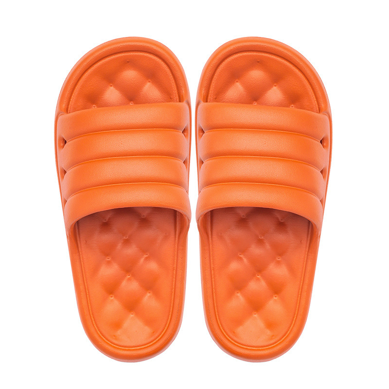 Non-Slip Solid Color Thick-Soled Slippers For Men