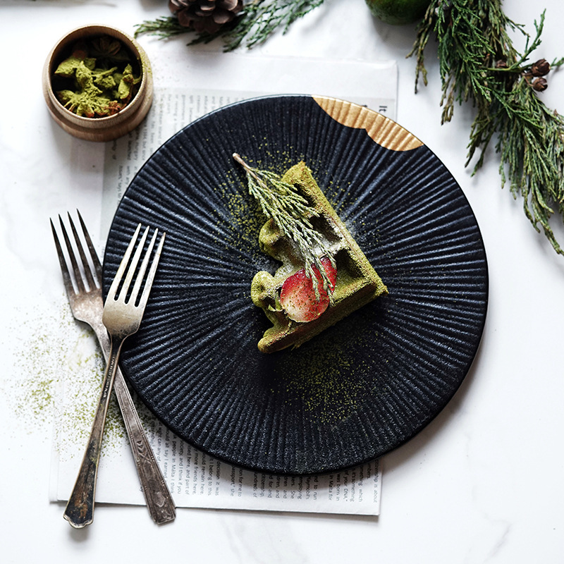 Creative Wujin Moyu Ceramic Shallow Tableware Set