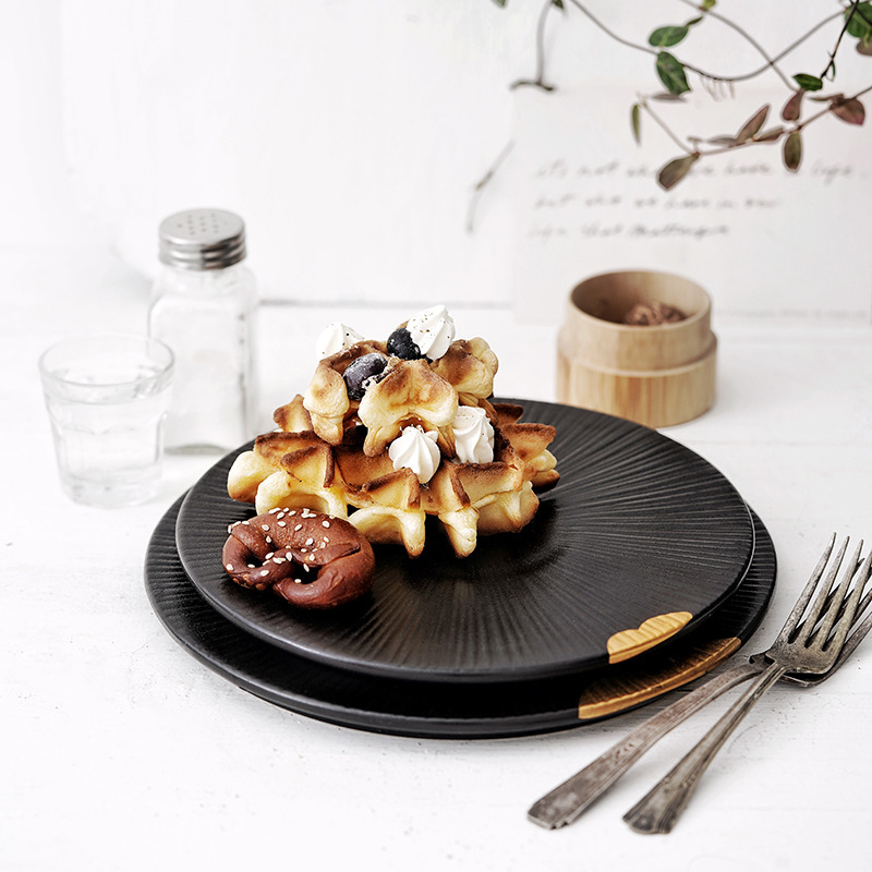Creative Wujin Moyu Ceramic Shallow Tableware Set - Image 5