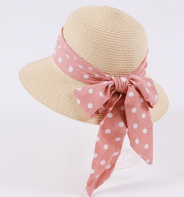 Leisure Straw Ribbon Bow Hat