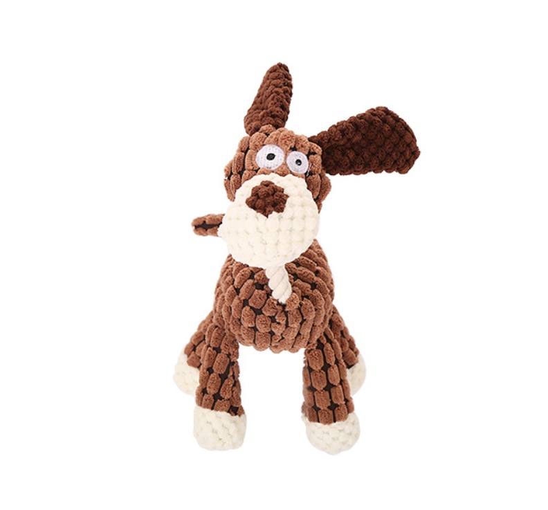 Pet Donkey Shape Corduroy Chew Toy for Dogs - Image 2