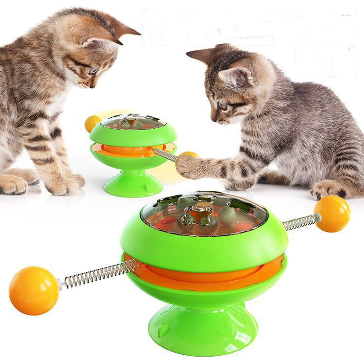 Interactive Rotatable Cat Training Toys With Catnip - Image 3
