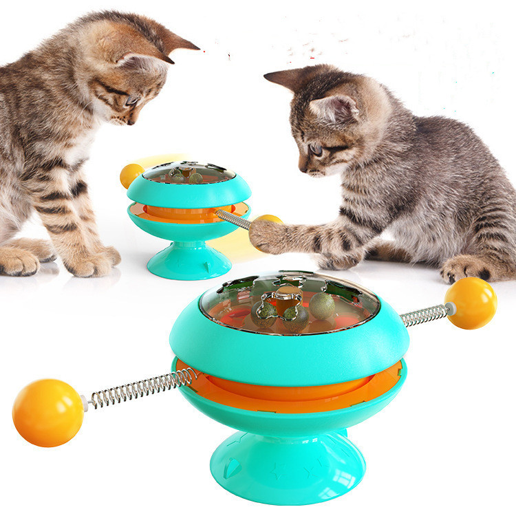 Interactive Rotatable Cat Training Toys With Catnip - Image 4