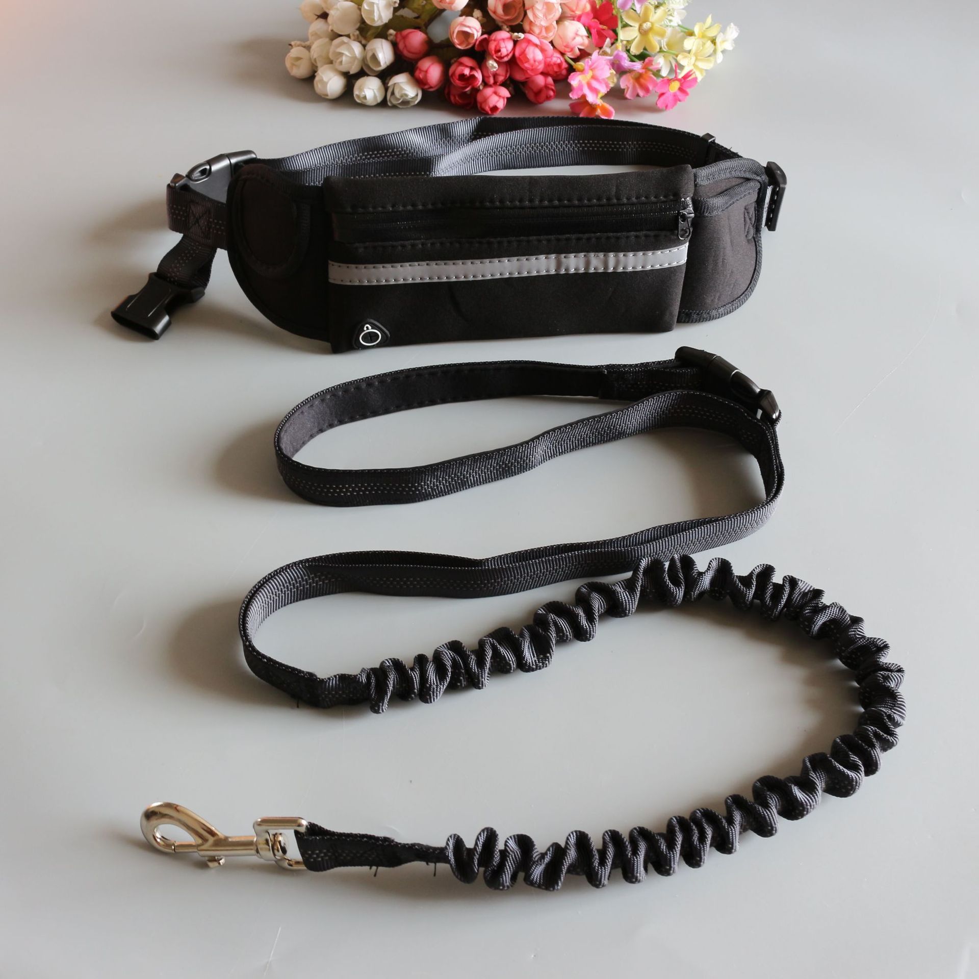 Pocket Running Two-Pcs Pet Traction Rope Suit - Image 4