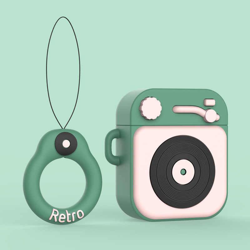 Retro Gramophone Bluetooth Headset Case