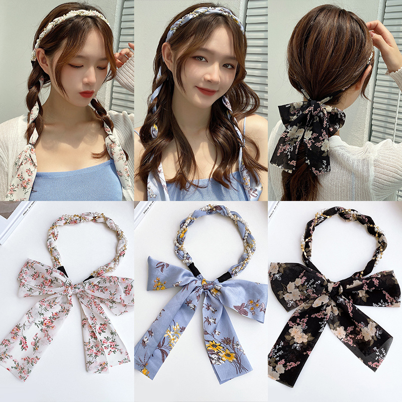 Sen Tie Bow Headband Streamer Hairpin