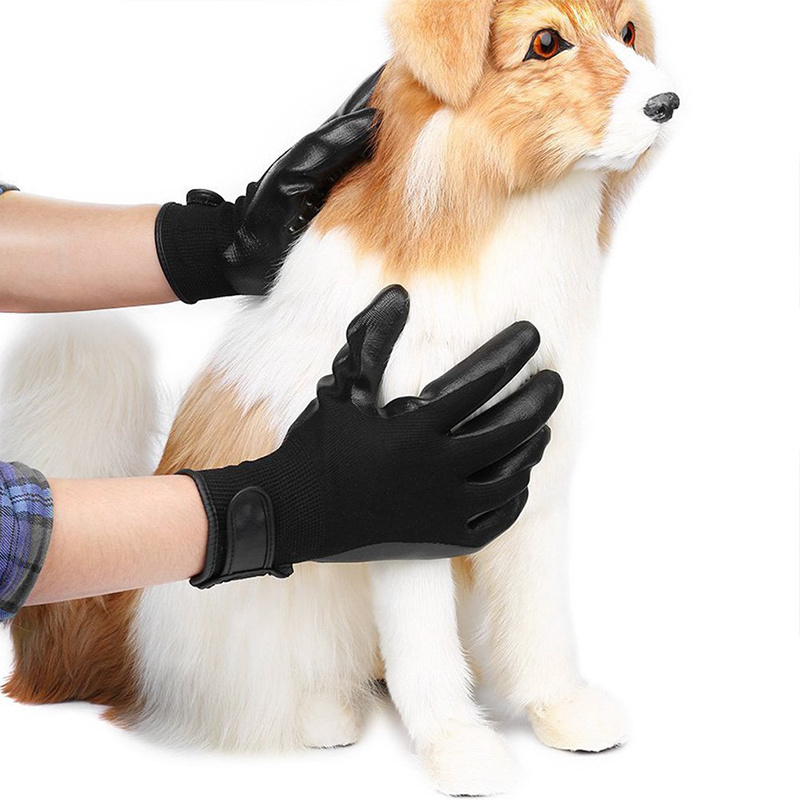 Soft Rubber Pet Hair Grooming Glove
