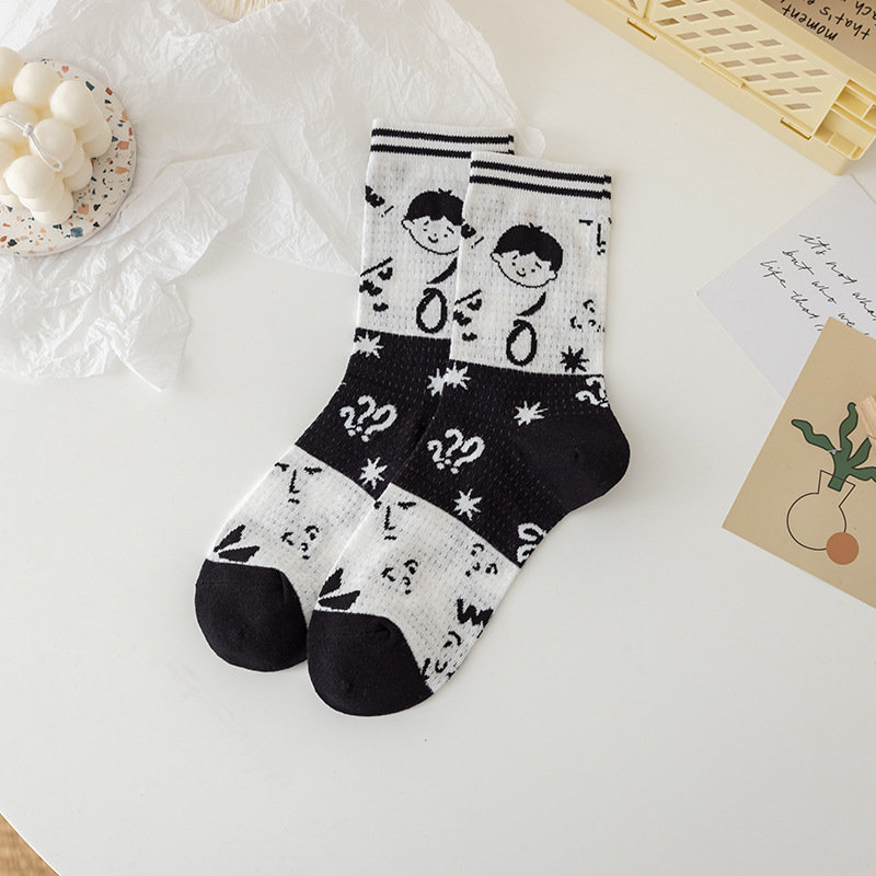Long-Staple Cotton Summer Tube Socks