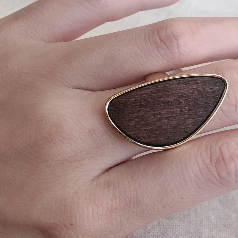 Trendy Personalized Wood Qingdao Ring