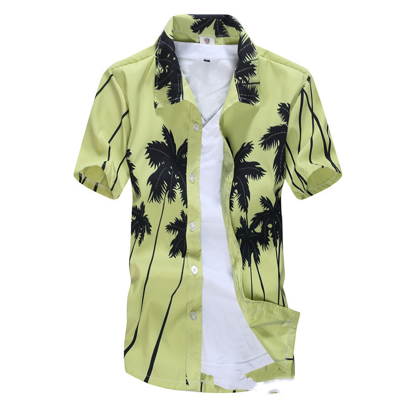 Summer Short-Sleeved Beach Shirt - Image 2