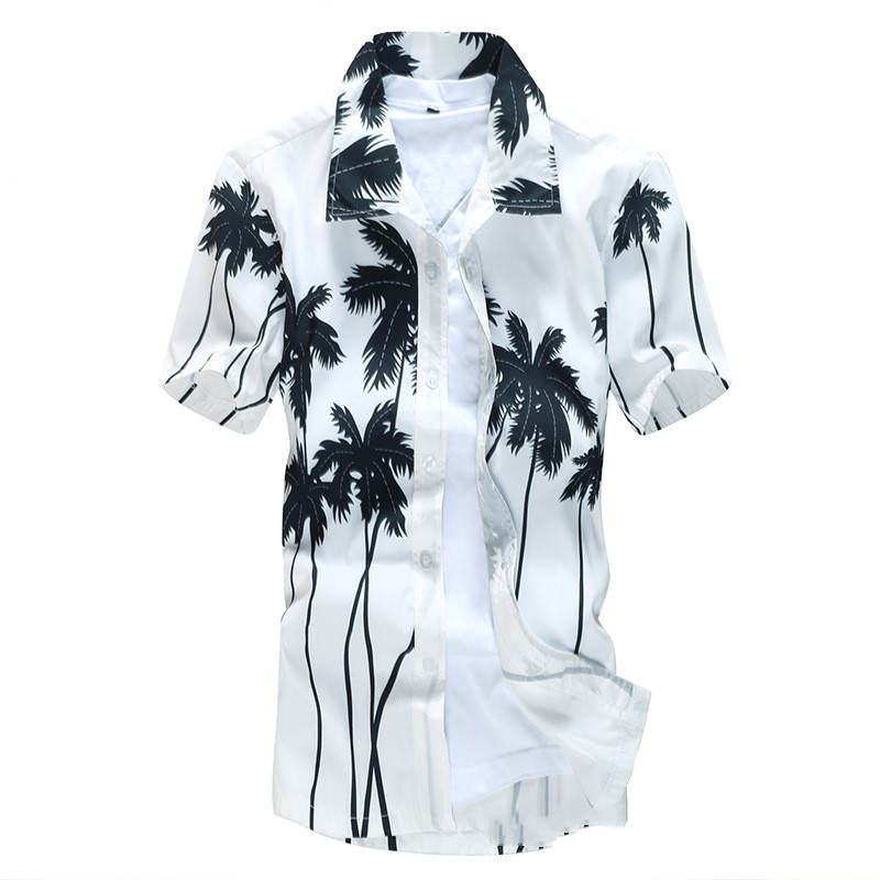 Summer Short-Sleeved Beach Shirt - Image 10