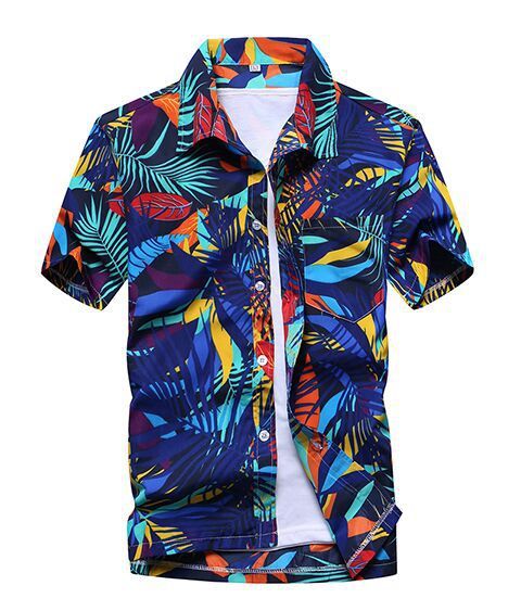 Summer Short-Sleeved Beach Shirt - Image 4