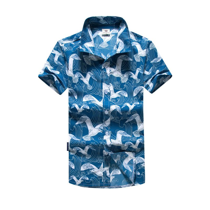 Summer Short-Sleeved Beach Shirt - Image 9