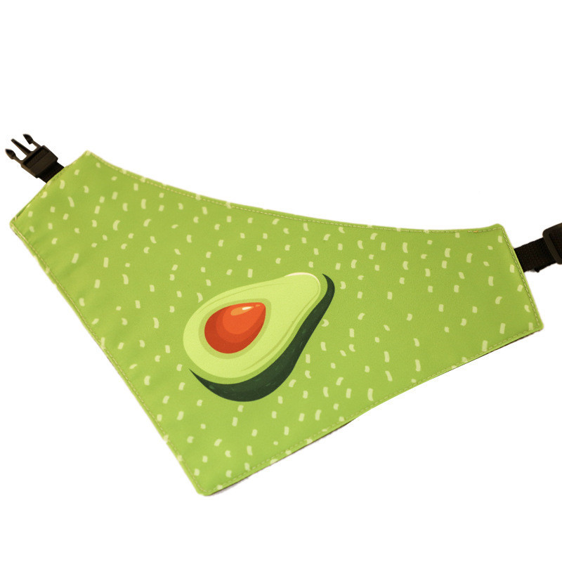 Handmade Summer Avocado Pet Triangle Scarf - Image 4