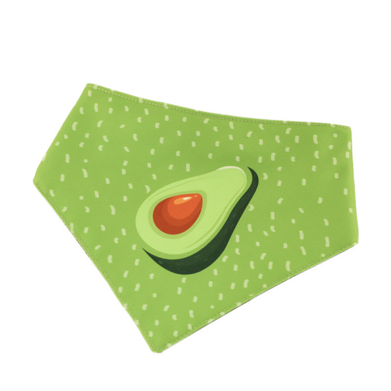 Handmade Summer Avocado Pet Triangle Scarf - Image 3