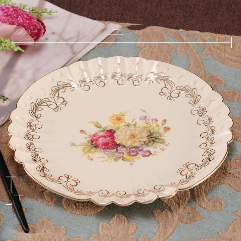 Water-Painted Gold-Rimmed Tableware Set - Image 6